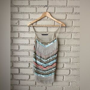 Zara Trafaluc sequined top XS